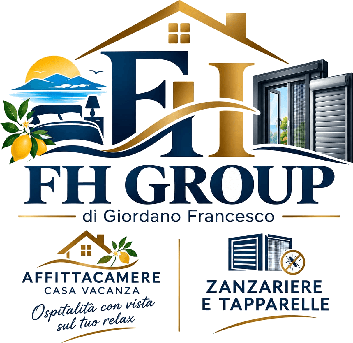 FH Group di Giordano Francesco – Affittacamere e casa vacanza, zanzariere e tapparelle